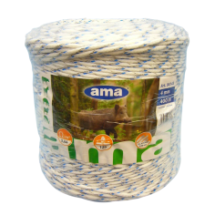 AMA Corda Premium line per cinghiali 400 m Bianca per recinti elettrici