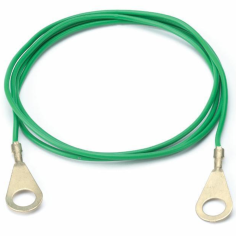 AMA Cavetto di connessione alla massa a terra a due occhielli M8 Lunghezza 1 M