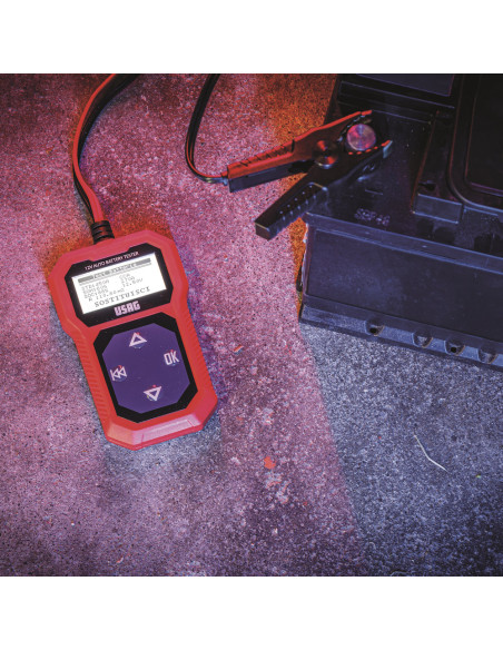 USAG 890 N Tester batterie 12V Schermo retroilluminato Lunghezza Cavi 94 cm