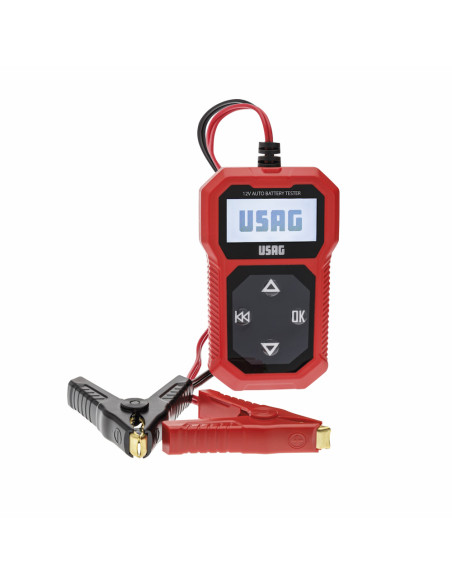 USAG 890 N Tester batterie 12V Schermo retroilluminato Lunghezza Cavi 94 cm