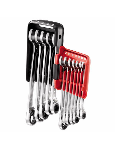 USAG 285 KA/DS12 Serie di 12 chiavi combinate a cricchetto con anello di tenuta