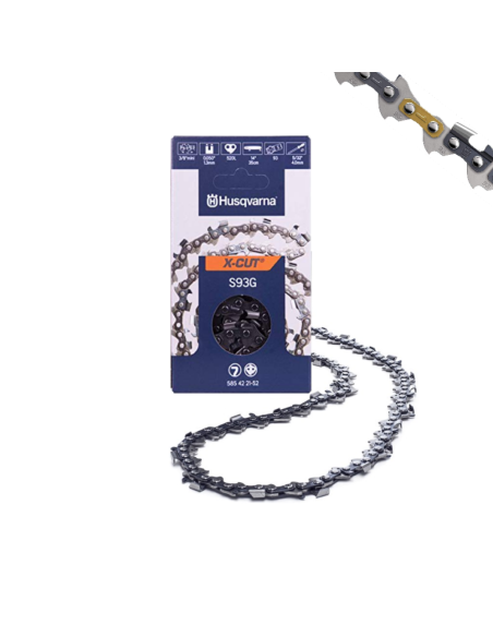 Husqvarna H37 Catena motosega passo 3/8" 1,3 mm 0.050" vari n. maglie