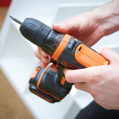Black & Decker Trapano/Avvitatore 10.8V Litio in valigetta con doppia batteria