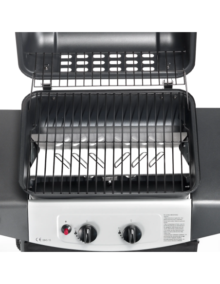 Ompagrill Barbecue Gas 4936 Double Potenza 5 kW completo di roccia lavica