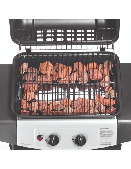 Ompagrill Barbecue Gas 4936 Double Potenza 5 kW completo di roccia lavica