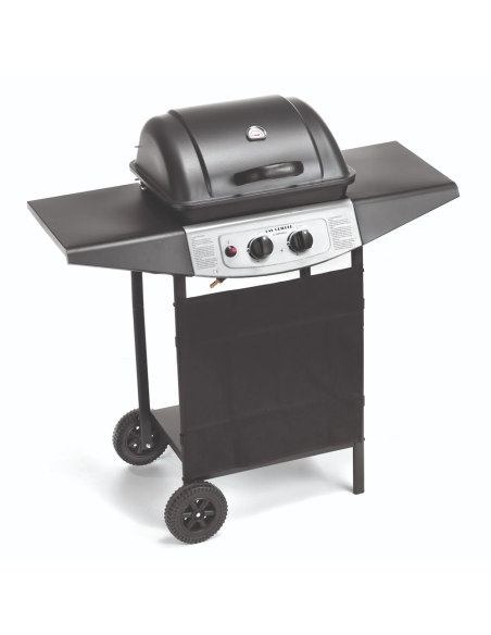 Ompagrill Barbecue Gas 4936 Double Potenza 5 kW completo di roccia lavica