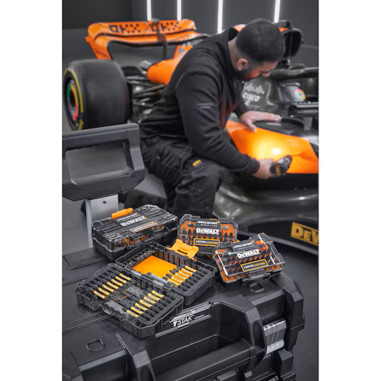 DeWalt Set Punte FLEXTORQ McLaren 32 Pezzi Acciaio durevole Cassetta tascabile