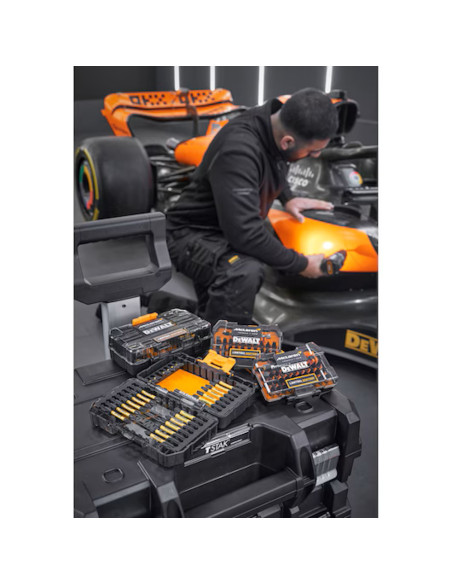 DeWalt Set Punte FLEXTORQ McLaren 32 Pezzi Acciaio durevole Cassetta tascabile
