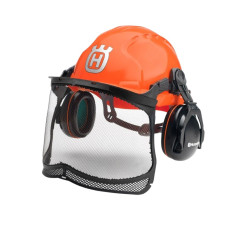 Casco forestale protettivo Husqvarna Classic con visiera e cuffie
