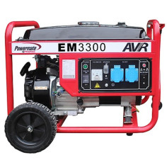 Pramac EM3300 Generatore 3 kW OHV a benzina  con AVR Stage V fornito di ruote