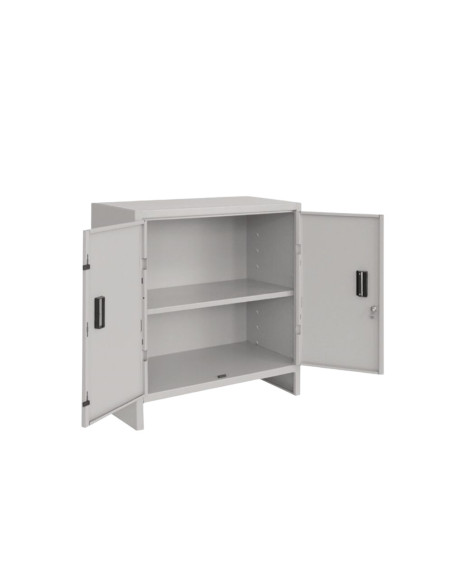 ARMADIO ARMADIETTO BASSO MINI 80X40 CM CON PIANO ALTEZZA 80 CM METALLO