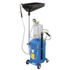 Fervi Unità Aspira Olio Pneumatica carrellata 0,45 bar Capacità 70 litri