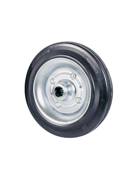 AVO 112 RUOTA  IN GOMMA PIENA 80x25 NUCLEO ACCIAIO MADE IN ITALY