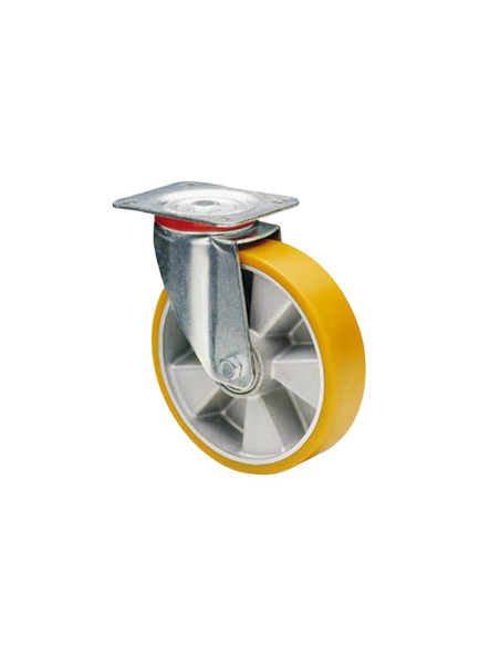 AVO 37 RUOTA ALLUMINIO CON RIVESTIMENTO IN POLIURETANO 200X50