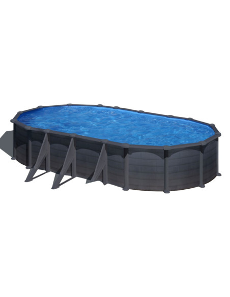 GRE GranadaPiscina fuori terra ovale struttura in acciaio 730x375 cm