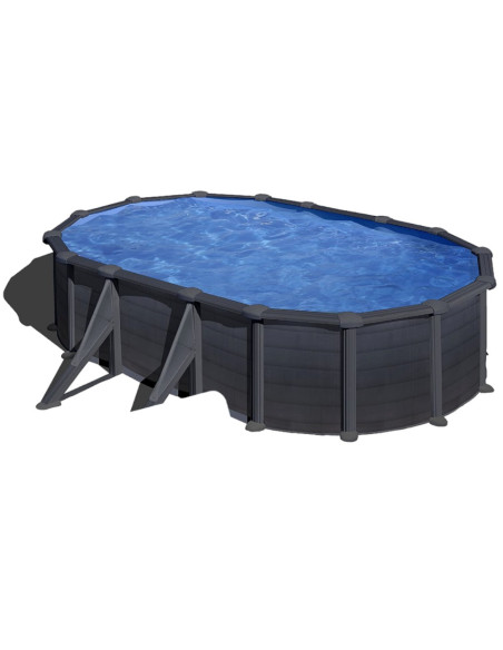 GRE Granada Piscina fuori terra ovale struttura in acciaio 610x375 cm