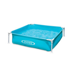 Piscina Quadrata per Bambini 122x122x30 cm, Celeste Intex 57173NP