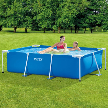 Piscina Rettangolare Frame 220x150x60 cm da giardino fuori terra INTEX