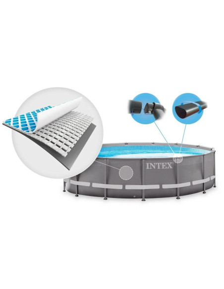 INTEX 26326 Piscina Fuoriterra ULTRA METAL FRAME XTR rotonda 488x122 cm