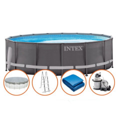 INTEX 26326 Piscina Fuoriterra ULTRA METAL FRAME XTR rotonda 488x122 cm