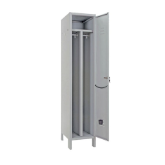ARMADIO SPOGLIATOIO SPORCO PULITO SLIM 1 ANTA 36x50xH 179 cm IN METALLO GRIGIO