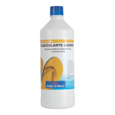 FLOCCULANTE LIQUIDO PISCINA SCHIARENTE RIDUCE TORBIDITÀ ACQUA 1 LT LAPI