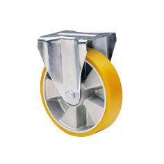 AVO 37A RUOTA IN POLIURETANO 80X30 SUPPORTO FISSO IN ACCIAIO