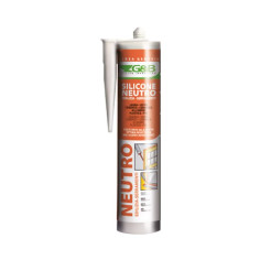 SILICONE NEUTRO EDILIZIA E SERRAMENTI 310 ml COLORE AVORIO DA 12 A 24 PEZZI G&B