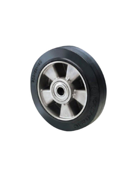 Ruota AVO 16A 200x50 Foro 25 in gomma elastica con nucleo alluminio