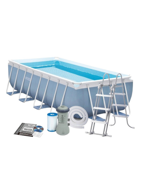 INTEX PISCINA FUORITERRA PRISMA FRAME RETTANGOLARE 400x200x100