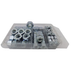 KIT SET ASSORTIMENTO 103 DADI ESAGONALI M6 M8 M10 M12 M14 AUTOBLOCCANTI