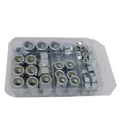 KIT SET ASSORTIMENTO 88 DADI AUTOBLOCCANTI ESAGONALE M 6 8 10 12 14