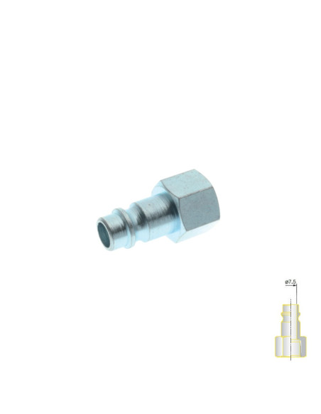RACCORDO INNESTO RAPIDO ARIA COMPRESSA AVP  FEMMINA 1/4 PROFILO EUR
