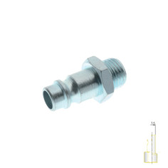 RACCORDO INNESTO RAPIDO ARIA COMPRESSA AVP  MASCHIO 1/4 PROFILO EUR