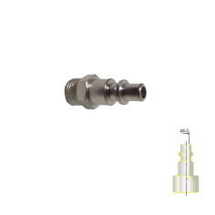 RACCORDO INNESTO RAPIDO ARIA COMPRESSA INNESTO MASCHIO 1/4 PROFILO ITA