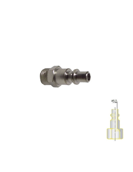 RACCORDO INNESTO RAPIDO ARIA COMPRESSA INNESTO MASCHIO 1/4 PROFILO ITA