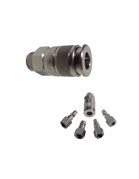 RACCORDO INNESTO RAPIDO RUBINETTO ARIA COMPRESSA MULTI PRESA  MASCHIO