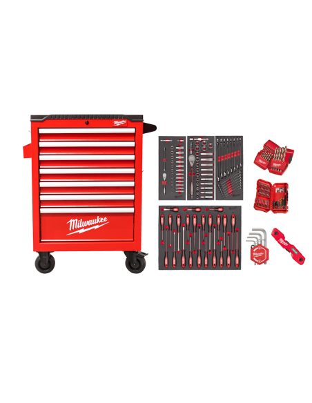 Carrello portautensili a 7 cassetti + Assortimento base per carrello da 170 PZ