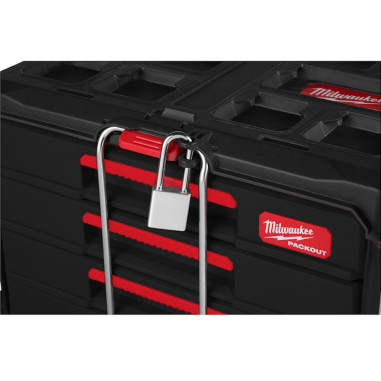 MILWAUKEE PACKOUT Cassettiere portautensili con 4 cassetti 363 x 564 x 414 mm