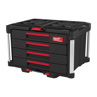 MILWAUKEE PACKOUT Cassettiere portautensili con 4 cassetti 363 x 564 x 414 mm