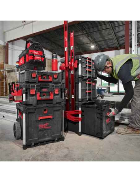 MILWAUKEE PACKOUT TROLLEY Cassetto porta utensili con ruote 650 x 561 x 472 mm