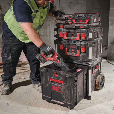 MILWAUKEE PACKOUT TROLLEY Cassetto porta utensili con ruote 650 x 561 x 472 mm