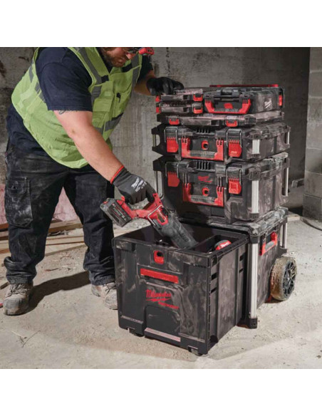 MILWAUKEE PACKOUT TROLLEY Cassetto porta utensili con ruote 650 x 561 x 472 mm