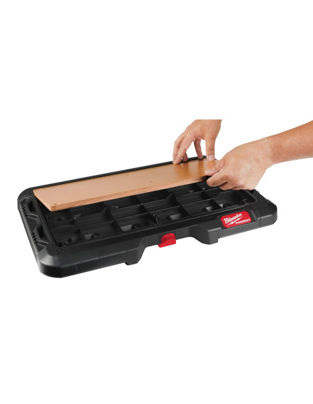 MILWAUKEE PACKOUT Piano di lavoro 53 x 607 x 389 mm Capacità di carico 22 kg