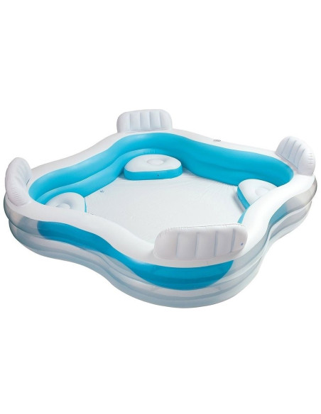 Intex 56475 Piscina Gonfiabile cm 229x229 Family con 4 sedute