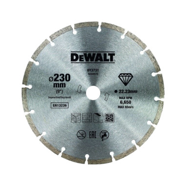 DeWALT DT3731-QZ DISCO DIAMANTATO SINTETIZZATO Ø 230 MM FORO 22,2 MM