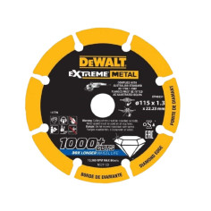 DEWALT DT40251 Disco da taglio per metalli diamantato 1000 tagli diametro 115 mm