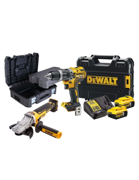 DeWALT DCK255P2T kit utensili BRUSHLESS XR 18V DCD796 DCG405FN