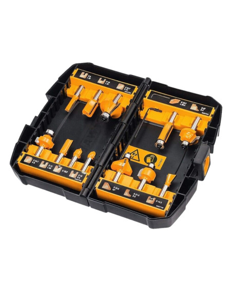 DeWALT DT90016-QZ SET 12 pz PUNTE FRESE DA LEGNO TAGLIO RAPIDO GAMBO 8 mm