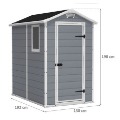 Casetta capanno Keter MANOR box esterni da giardino resistente